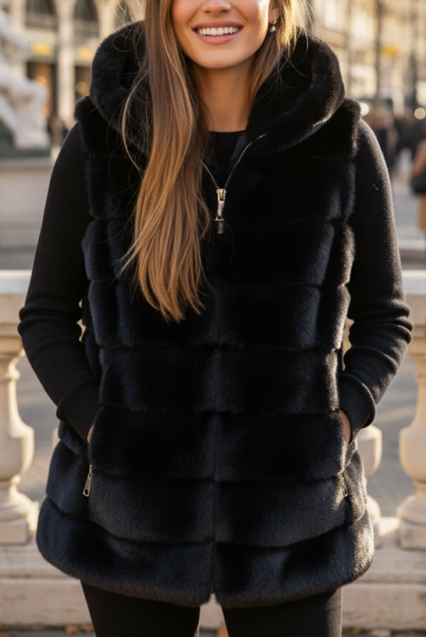 Vestă FLURILZA BLACK, Culoare: negru, IVET.RO - Reduceri de până la -80%