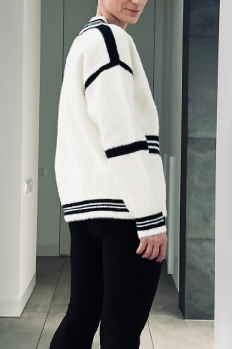 Cardigan VROVELDA, Culoare: alb, IVET.RO - Reduceri de până la -80%