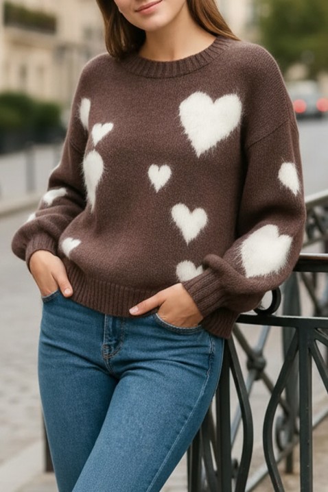 Pulover NABLILZA BROWN, Culoare: maro, IVET.RO - Reduceri de până la -80%