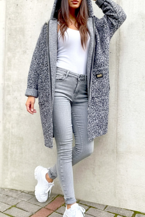Cardigan VLADENZA GREY, Culoare: gri, IVET.RO - Reduceri de până la -80%