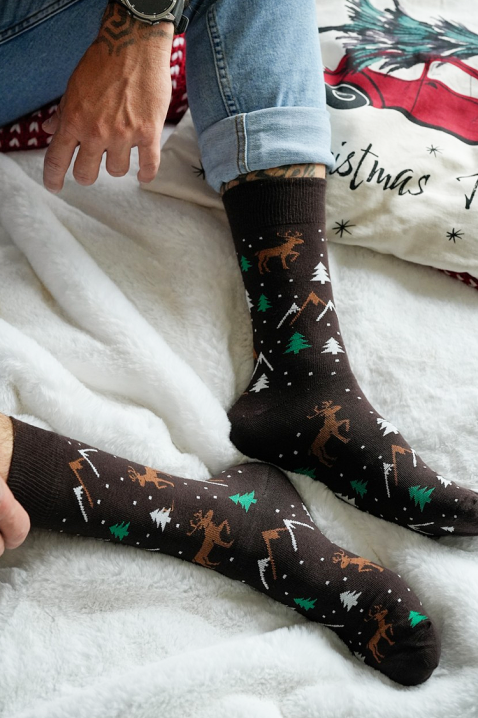 Șosete bărbați JIRFO, Culoare: maro, IVET.RO - Reduceri de până la -80%