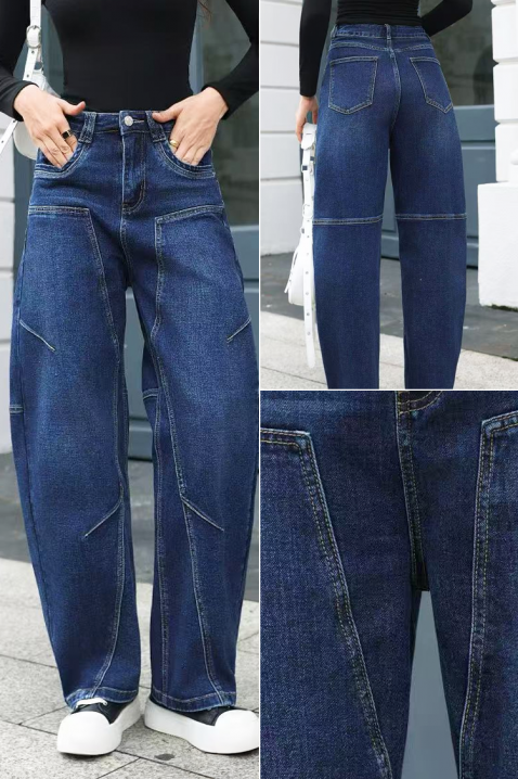 Blugi BRODRENZA, Culoare: albastru, IVET.RO - Reduceri de până la -80%