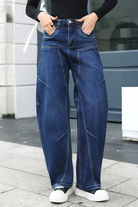 Blugi BRODRENZA, Culoare: albastru, IVET.RO - Reduceri de până la -80%