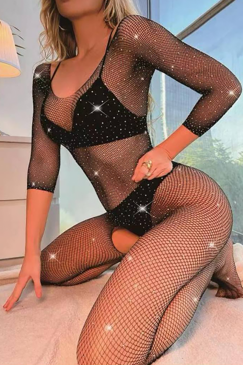 Salopetă erotică LOVANZA, Culoare: negru, IVET.RO - Reduceri de până la -80%