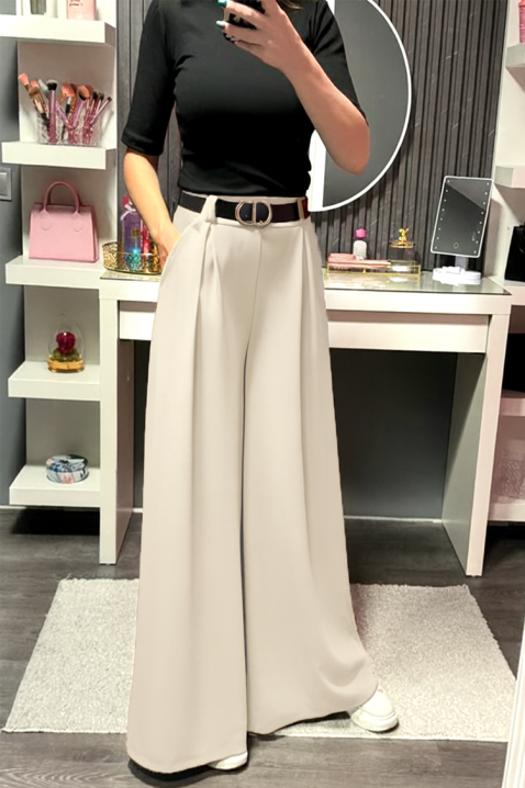 Pantaloni ILOPERNA ECRU, Culoare: ecru, IVET.RO - Reduceri de până la -80%