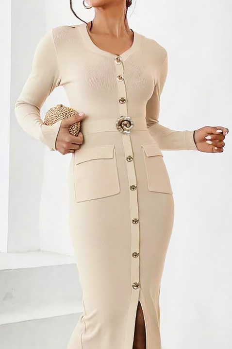 Rochie DRALMINZA BEIGE, Culoare: bej, IVET.RO - Reduceri de până la -80%
