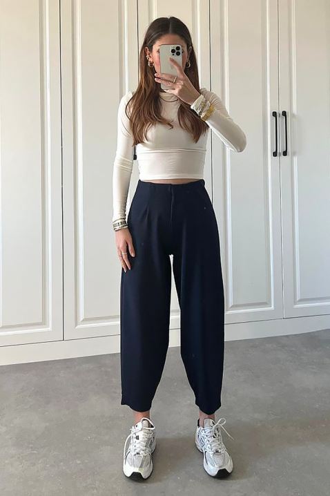 Pantaloni AMAROLDA NAVY, Culoare: bleumarin, IVET.RO - Reduceri de până la -80%