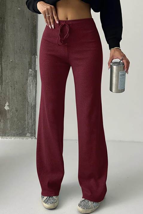 Pantaloni ZENTANA BORDO, Culoare: bordo, IVET.RO - Reduceri de până la -80%