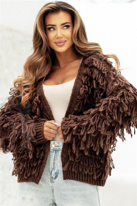 Cardigan DORFELINA, Culoare: maro, IVET.RO - Reduceri de până la -80%