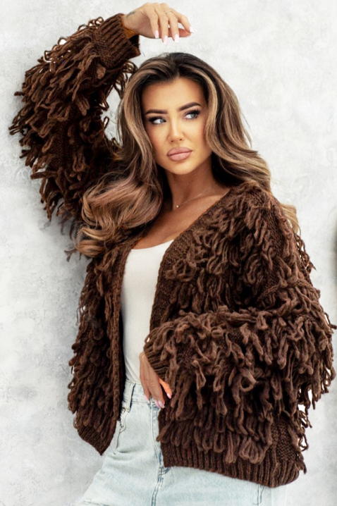 Cardigan DORFELINA, Culoare: maro, IVET.RO - Reduceri de până la -80%