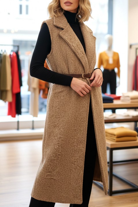 Vestă SILVILZA, Culoare: bej, IVET.RO - Reduceri de până la -80%