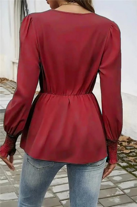 Bluză damă GIRFOLZA BORDO, Culoare: bordo, IVET.RO - Reduceri de până la -80%