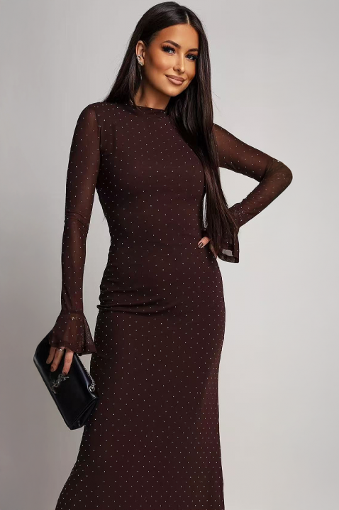 Rochie AMOLFINA BROWN, Culoare: maro, IVET.RO - Reduceri de până la -80%
