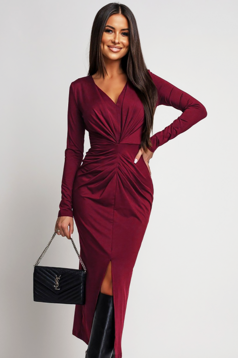 Rochie RIPOLZA BORDO, Culoare: bordo, IVET.RO - Reduceri de până la -80%