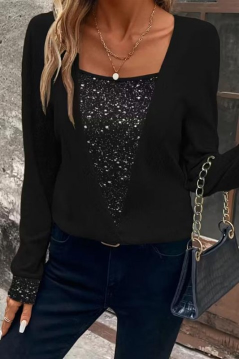 Bluză damă FLILONZA BLACK, Culoare: negru, IVET.RO - Reduceri de până la -80%