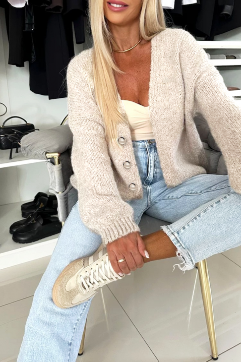 Cardigan VELMENDRIA BEIGE, Culoare: bej, IVET.RO - Reduceri de până la -80%