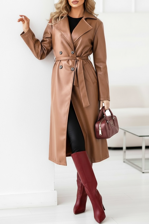 Trenci DRENDILZA, Culoare: maro deschis    , IVET.RO - Reduceri de până la -80%