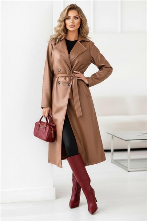 Trenci DRENDILZA, Culoare: maro deschis    , IVET.RO - Reduceri de până la -80%