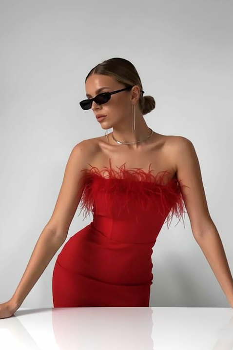 Rochie SAROELTA RED, Culoare: roșu, IVET.RO - Reduceri de până la -80%