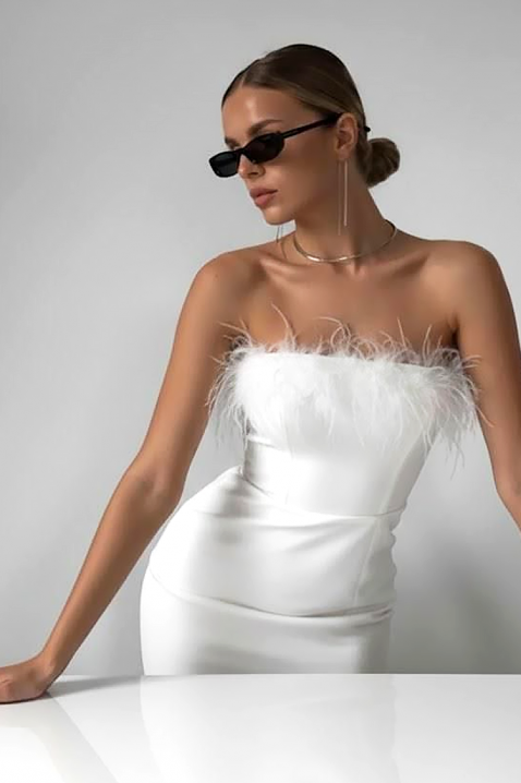 Rochie SAROELTA WHITE, Culoare: alb, IVET.RO - Reduceri de până la -80%