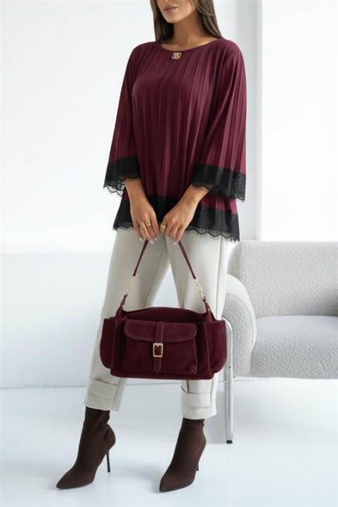 Bluză damă VLANDENA BORDO, Culoare: bordo, IVET.RO - Reduceri de până la -80%