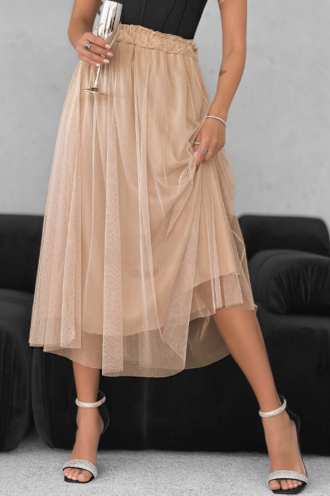 Fustă BOLGANA, Culoare: bej, IVET.RO - Reduceri de până la -80%