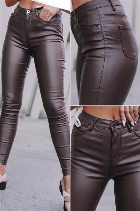 Pantaloni ROLERZA, Culoare: maro, IVET.RO - Reduceri de până la -80%