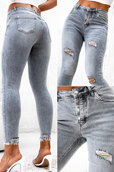 Blugi YANINZA, Culoare: gri, IVET.RO - Reduceri de până la -80%