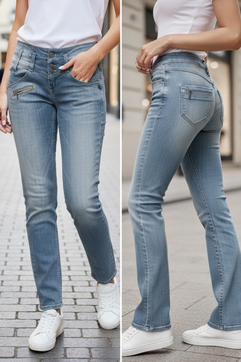 Blugi MAJEZDA, Culoare: albastru deschis, IVET.RO - Reduceri de până la -80%