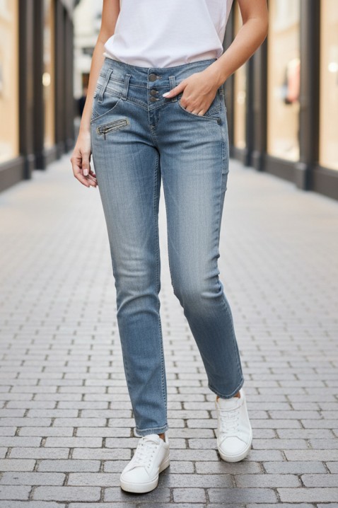 Blugi MAJEZDA, Culoare: albastru deschis, IVET.RO - Reduceri de până la -80%