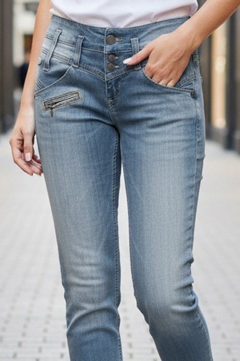 Blugi MAJEZDA, Culoare: albastru deschis, IVET.RO - Reduceri de până la -80%