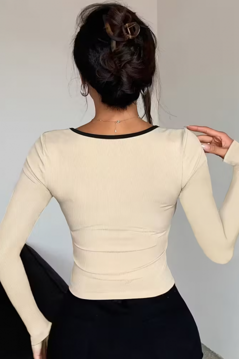 Bluză damă VRIONZA BEIGE, Culoare: bej, IVET.RO - Reduceri de până la -80%