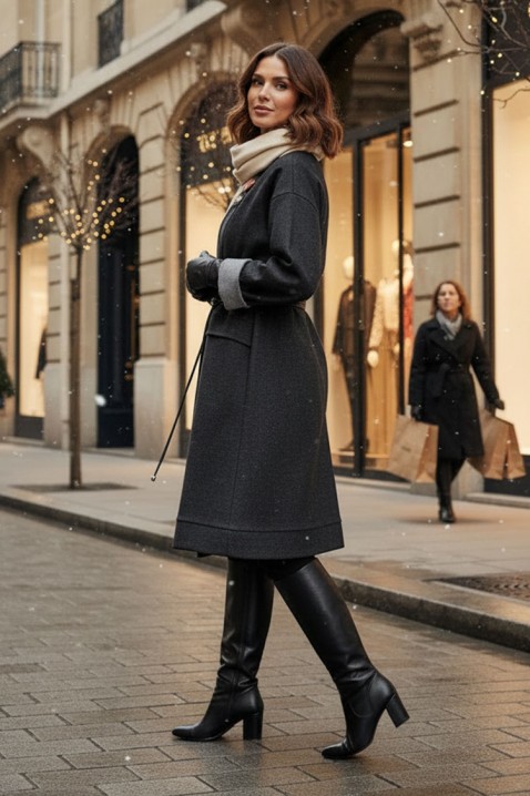 Palton SLAVENZA, Culoare: gri, IVET.RO - Reduceri de până la -80%