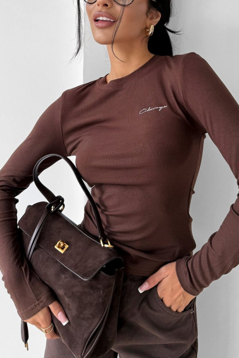 Bluză damă DAVROLZA BROWN, Culoare: maro, IVET.RO - Reduceri de până la -80%