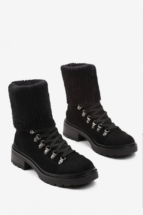 Botine damă HLOVELDA, Culoare: negru, IVET.RO - Reduceri de până la -80%