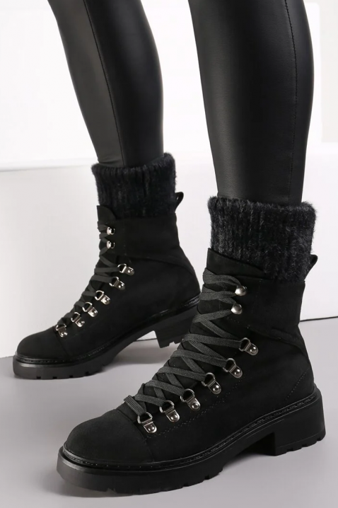 Botine damă HLOVELDA, Culoare: negru, IVET.RO - Reduceri de până la -80%