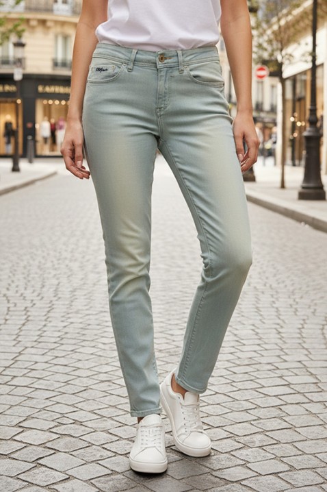 Blugi TEALZA, Culoare: albastru deschis, IVET.RO - Reduceri de până la -80%