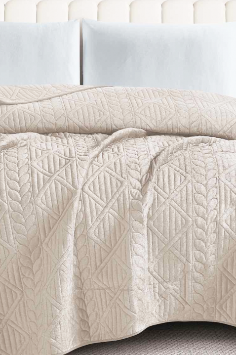 Cuvertură de pat BORFELVA ECRU 200х220 cm, Culoare: ecru, IVET.RO - Reduceri de până la -80%