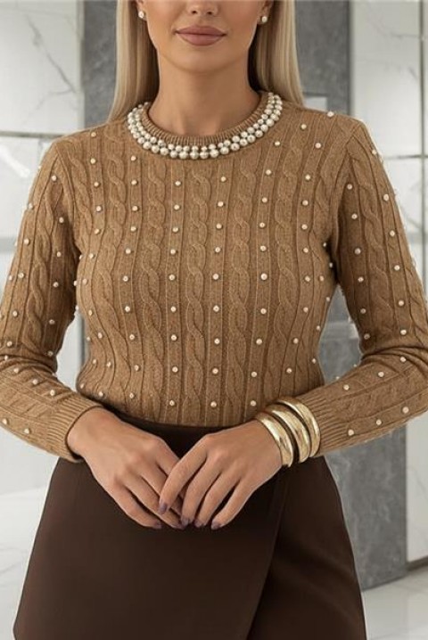 Bluză damă PERIOLA CAMEL, Culoare: maro deschis    , IVET.RO - Reduceri de până la -80%