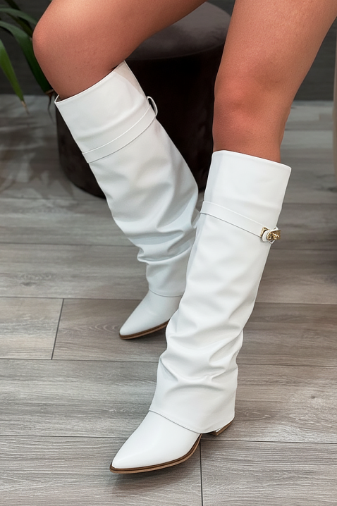 Cizme GIVENDRA WHITE, Culoare: alb, IVET.RO - Reduceri de până la -80%