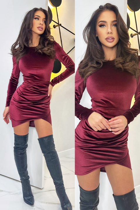 Rochie GLADILDA, Culoare: bordo, IVET.RO - Reduceri de până la -80%