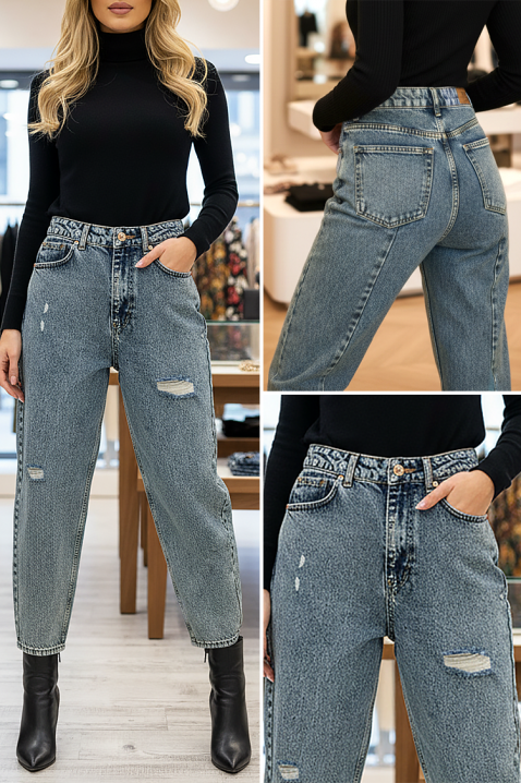 Blugi ELRONZIYA, Culoare: albastru, IVET.RO - Reduceri de până la -80%