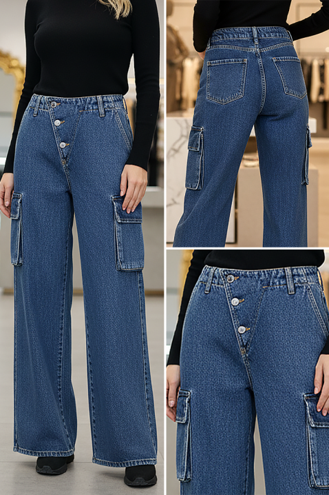 Blugi DALVERZA, Culoare: albastru, IVET.RO - Reduceri de până la -80%