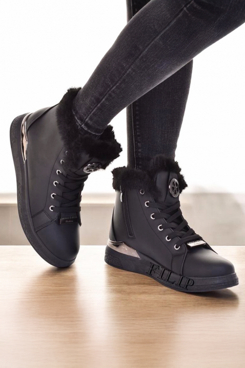 Botine damă VEONELZA BLACK, Culoare: negru, IVET.RO - Reduceri de până la -80%