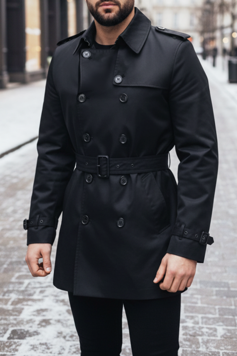 Trenci bărbați XABELTO, Culoare: negru, IVET.RO - Reduceri de până la -80%