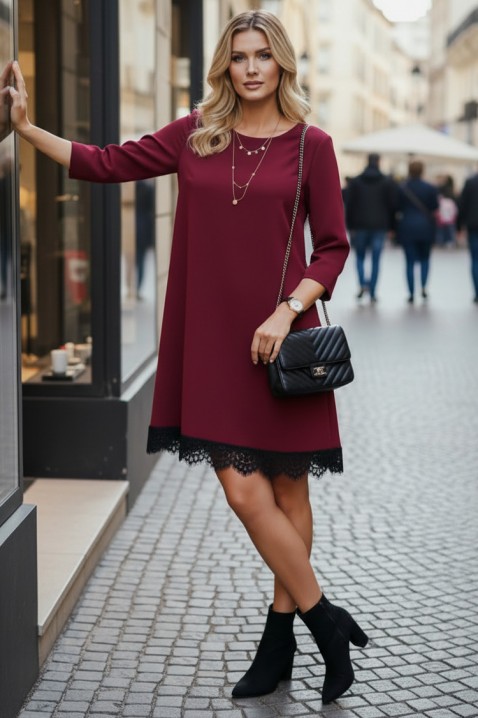 Rochie DEBROLA BORDO, Culoare: bordo, IVET.RO - Reduceri de până la -80%