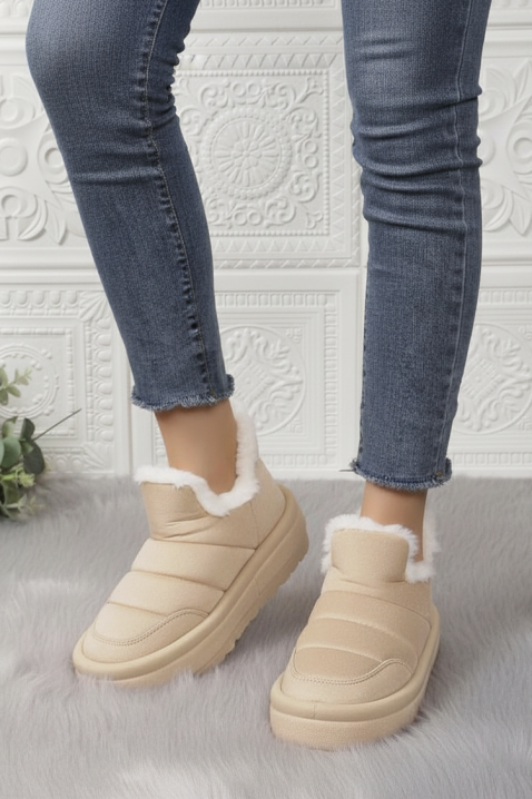 Botine damă DRONLEFA BEIGE, Culoare: bej, IVET.RO - Reduceri de până la -80%