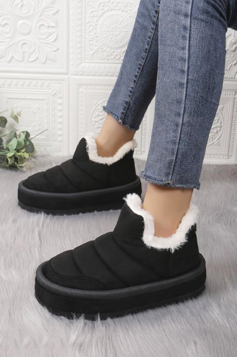 Botine damă DRONLEFA BLACK, Culoare: negru, IVET.RO - Reduceri de până la -80%