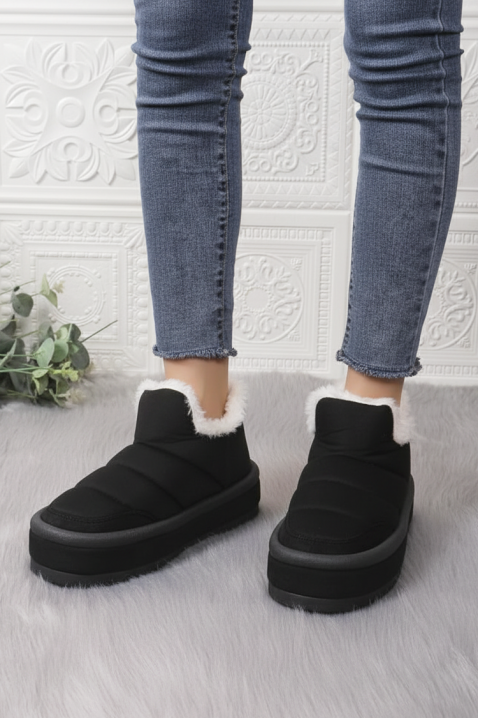 Botine damă DRONLEFA BLACK, Culoare: negru, IVET.RO - Reduceri de până la -80%