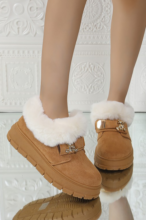 Botine damă BLUMERGA CAMEL, Culoare: maro deschis    , IVET.RO - Reduceri de până la -80%